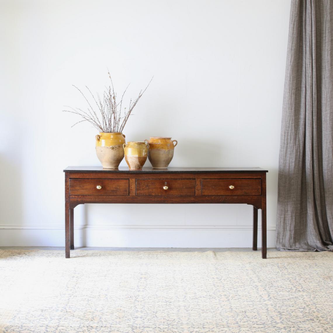 Three Drawer Side Table